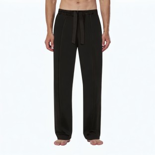 Men's Solid Color Ice Silk Casual Pants 