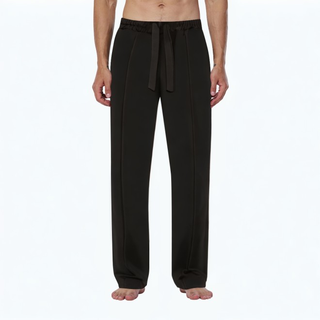 Men's Solid Color Ice Silk Casual Pants 