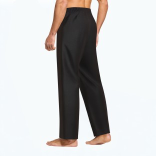 Men's Solid Color Ice Silk Casual Pants 
