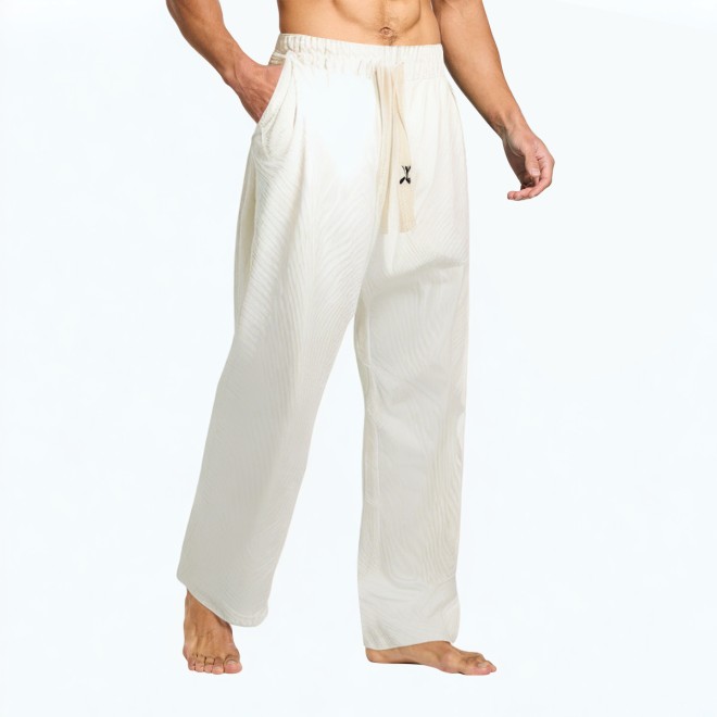 Summer Casual Ice Silk Straight Pants