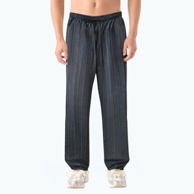 Retro Vertical Striped Casual Pants