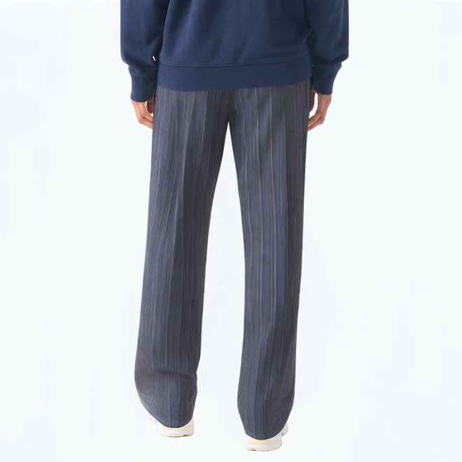 Retro Vertical Striped Casual Pants