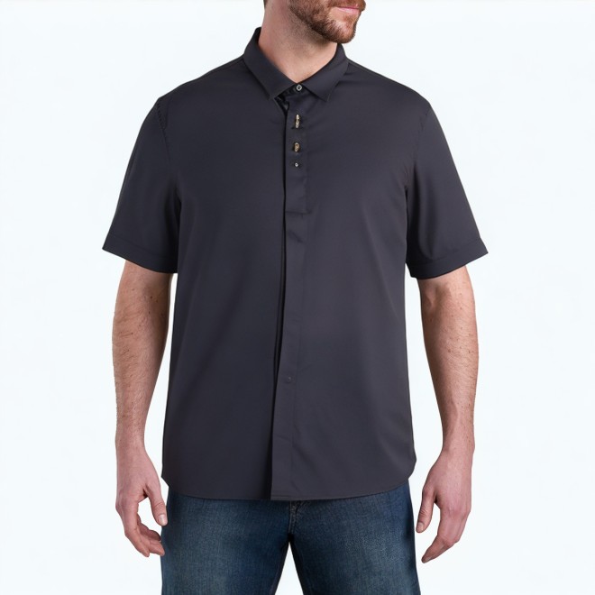 Men's Cotton Short Sleeved Shirt 