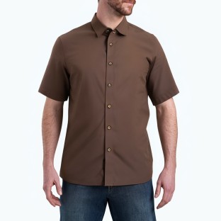 Brown Commuter Short Sleeved Shirt 