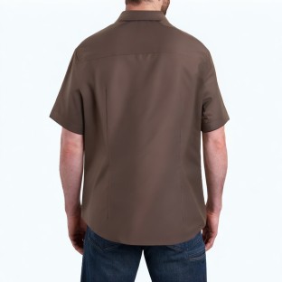 Brown Commuter Short Sleeved Shirt 