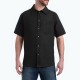Black Textured Short Sleeved Shirt 