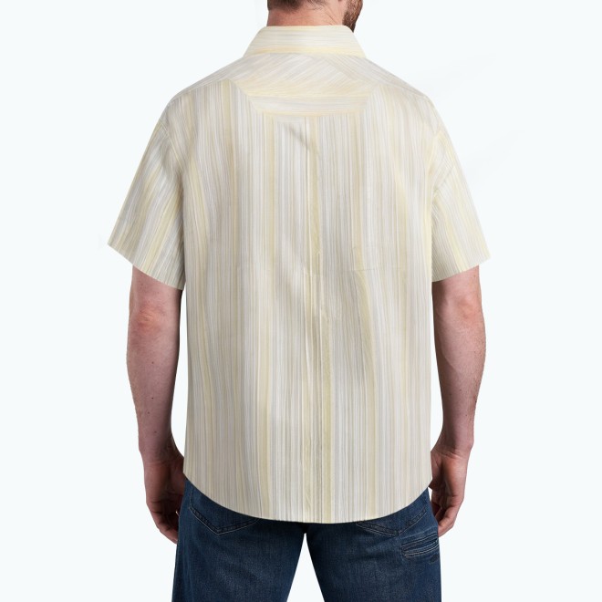 Contrast Stripe Commuter Short Sleeved Shirt 