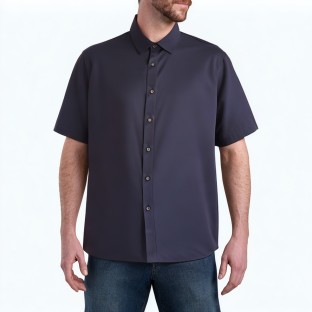 Men's Business Simple Short Sleeved Shirt 