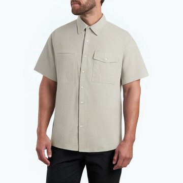 Men's Khaki Commuter Short Sleeve Shirt 