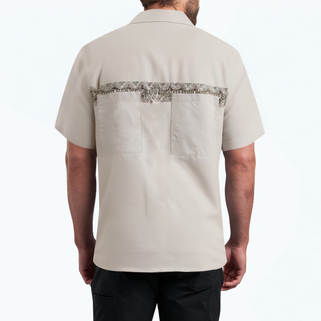 Geometric Printed Commuter Short Sleeve Shirt 