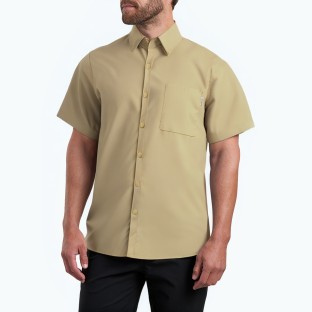 Solid Color Workwear Short Sleeved Shirt
