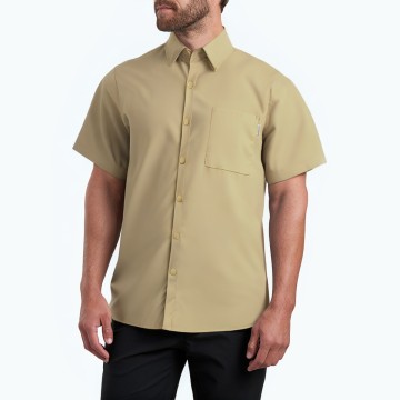 Solid Color Workwear Short Sleeved Shirt