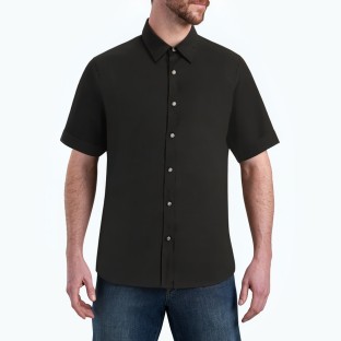 Slim Fit Solid Color Short Sleeve Shirt 