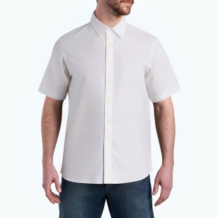 Solid Color Commuting Short Sleeved Shirt 