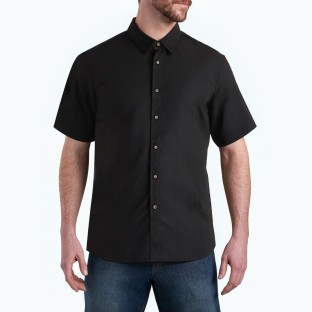 Lyocell Solid Color Short Sleeved Shirt 