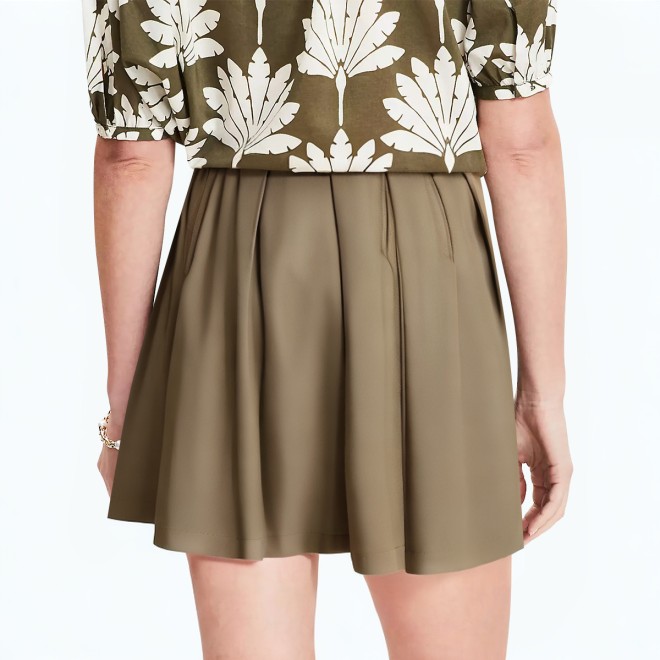 Women's Casual Pleated Suit Shorts