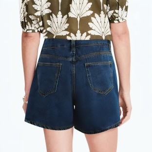 High Waisted Thin Denim Shorts
