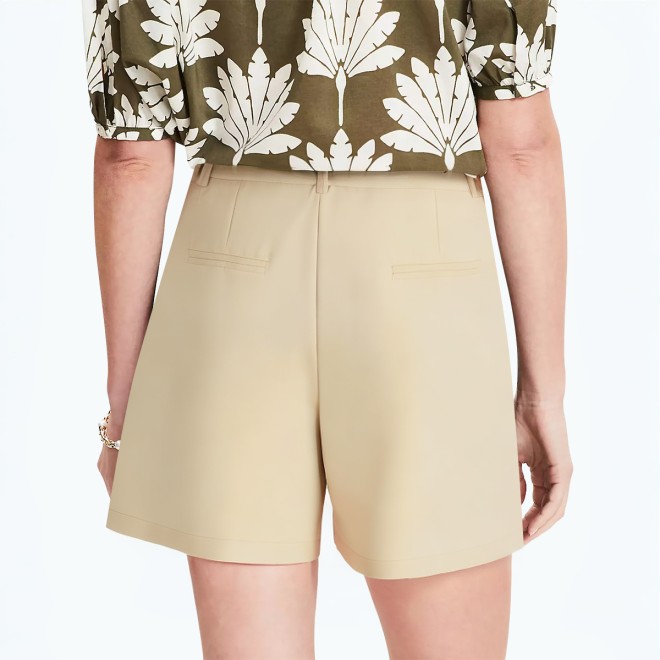 Versatile High Waisted Suit Shorts