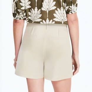 Retro Commuter High Waist Wide Leg Shorts 