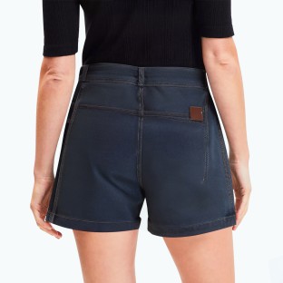 Irregular High Waist Denim Shorts