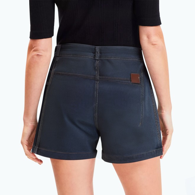 Irregular High Waist Denim Shorts