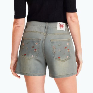 Slimming Loose Wide Leg Denim Shorts 