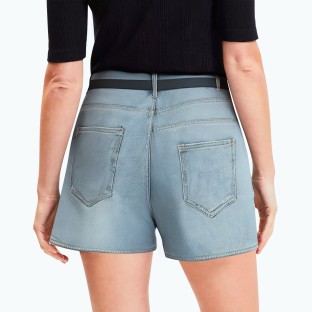 Niche Split High Waist Denim Shorts