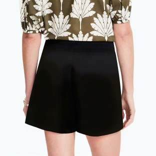Black Summer Drawstring Casual Shorts