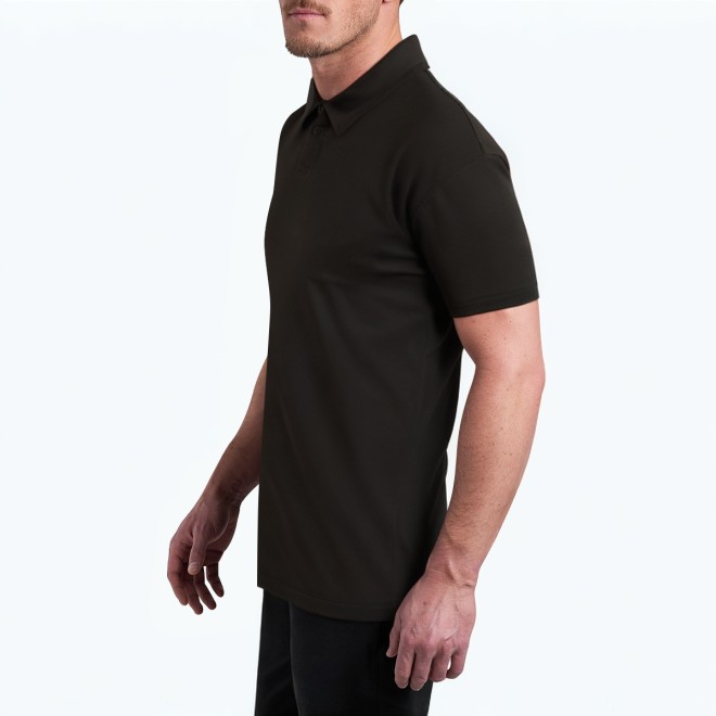 Men's Solid Color Short Sleeved Polo Shirt