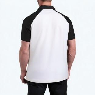 Men's Solid Color Short Sleeved Polo Shirt
