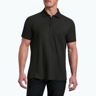 Loose Waffle Short Sleeved Polo Shirt