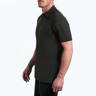 Loose Waffle Short Sleeved Polo Shirt