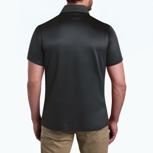 Men's Metal Zipper Short Sleeved POLO Shirt