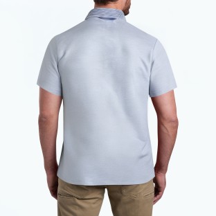 Contrasting Plaid Polo Shirt