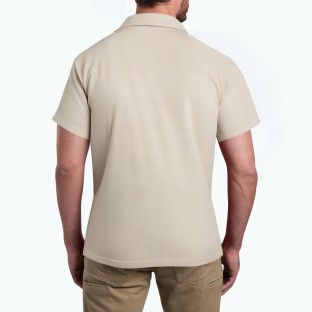 Casual Solid Color Half Zip Polo Shirt