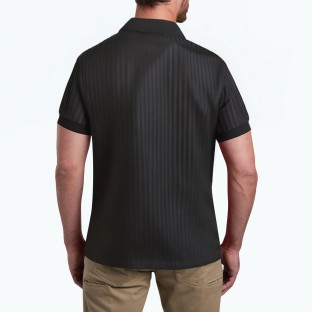 Men's Solid Color Ice Silk Polo Shirt