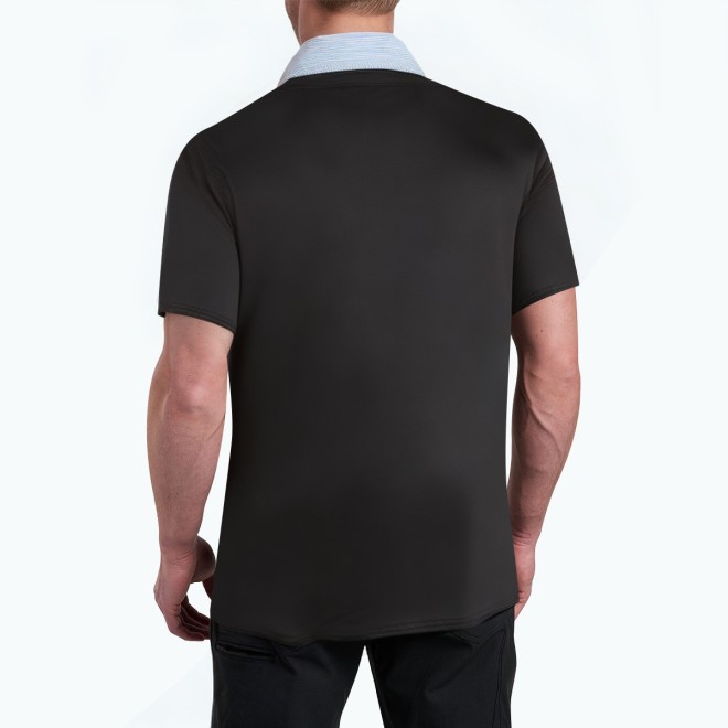 Fake Two Piece Splicing Short Sleeved Polo Shirt
