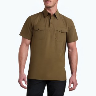 Men's Retro Solid Color Short Sleeve POLO Shirt