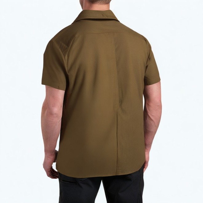 Men's Retro Solid Color Short Sleeve POLO Shirt