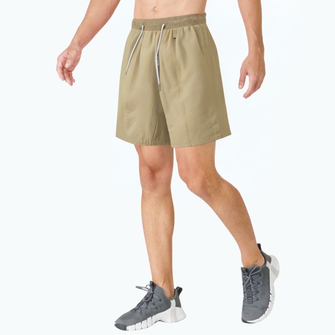 Men's Summer Solid Color Drawstring Shorts