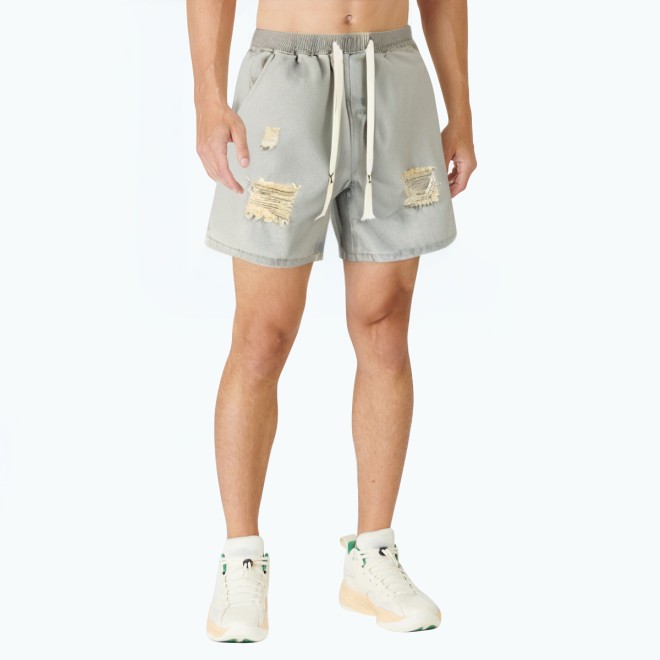 Men's Trendy Ripped Denim Shorts