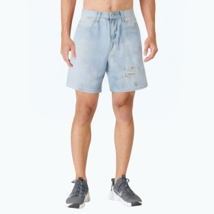 Light Blue Ripped Denim Shorts