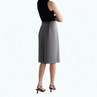 High End Pleated Black Skirt