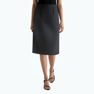 High Waisted Versatile A Line Suit Skirt
