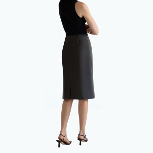 High Waisted Versatile A Line Suit Skirt
