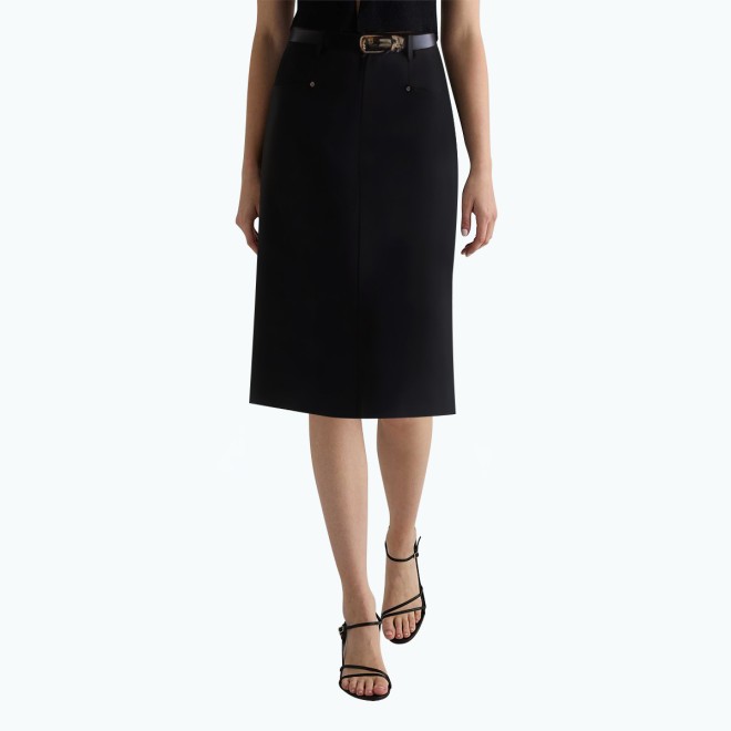 High End H Cut Suit Skirt