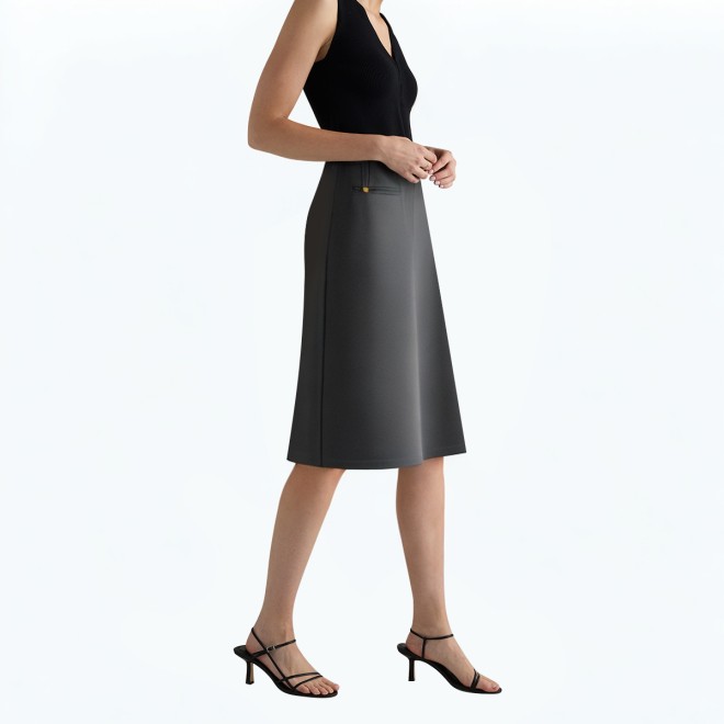Simple Commuting Suit Skirt
