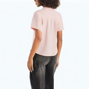 Simple And Versatile Solid Color Short Sleeved Shirt