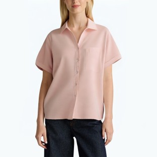 Simple Flying Sleeve Short Sleeved Shirt