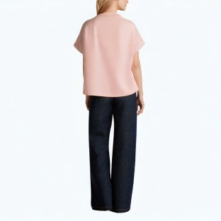 Simple Flying Sleeve Short Sleeved Shirt